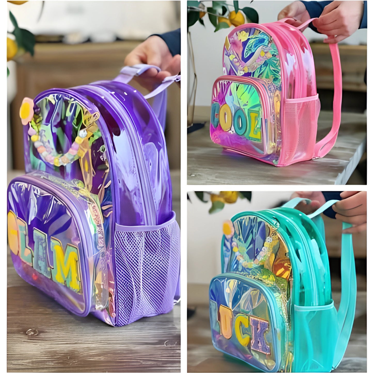Transparent Cute Kids Backpack