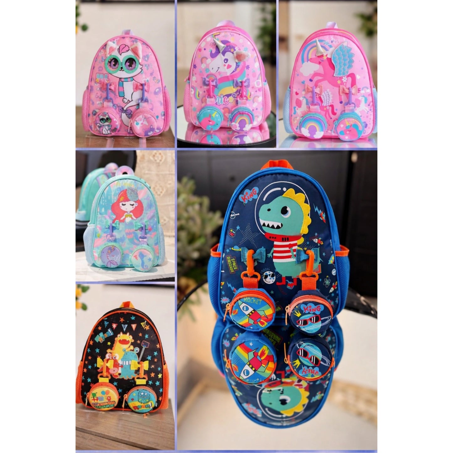 Cute Cartoon Kids School Backpack