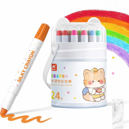 Color Twist Crayons Set with Storage Bucket