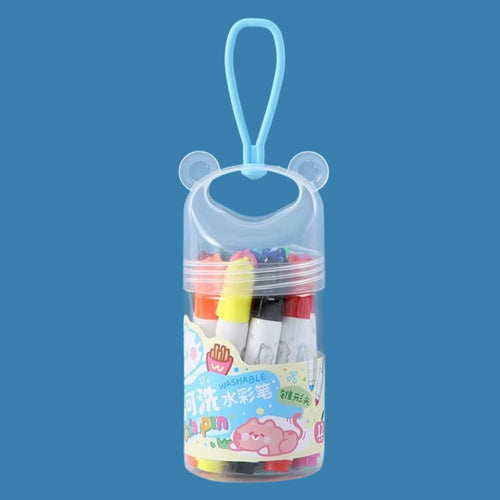 Color Washable Crayon Marker Set with Carry Bucket