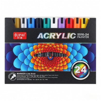 24 Colors Acrylic Paint Marker Set