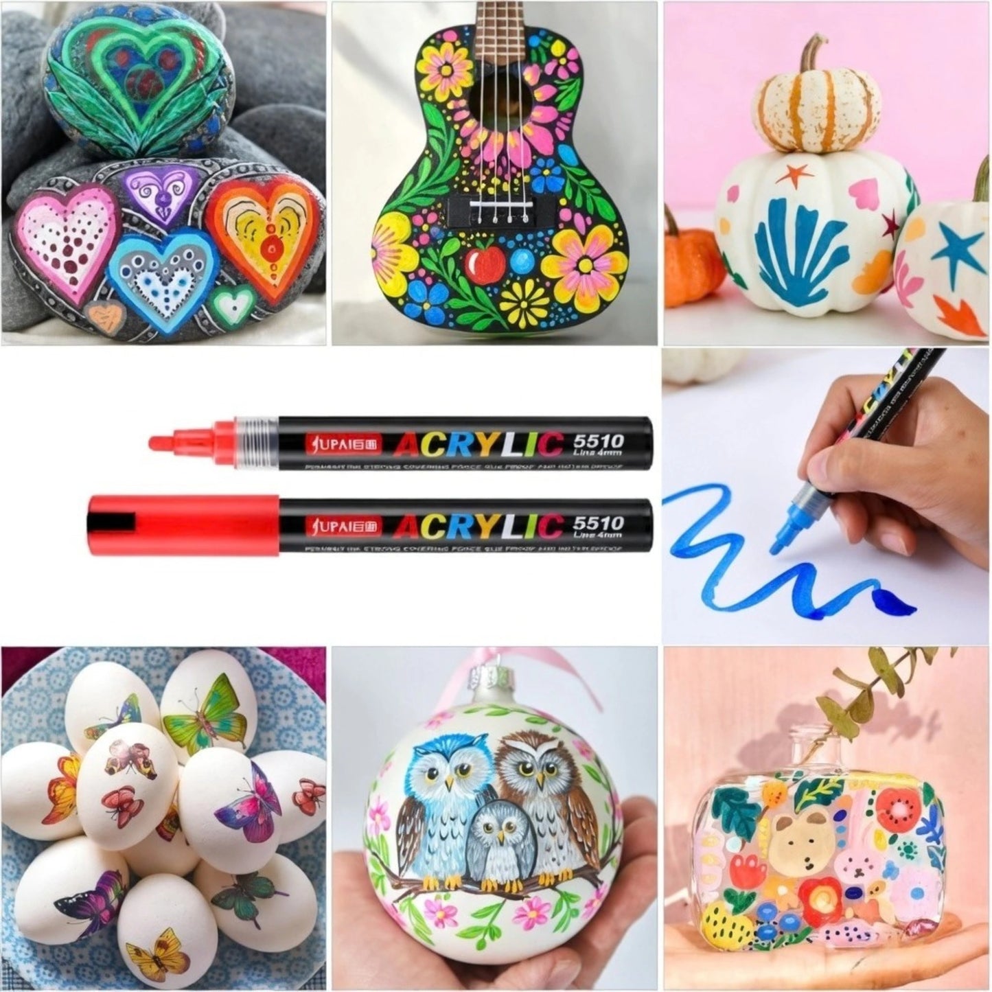 24 Colors Acrylic Paint Marker Set