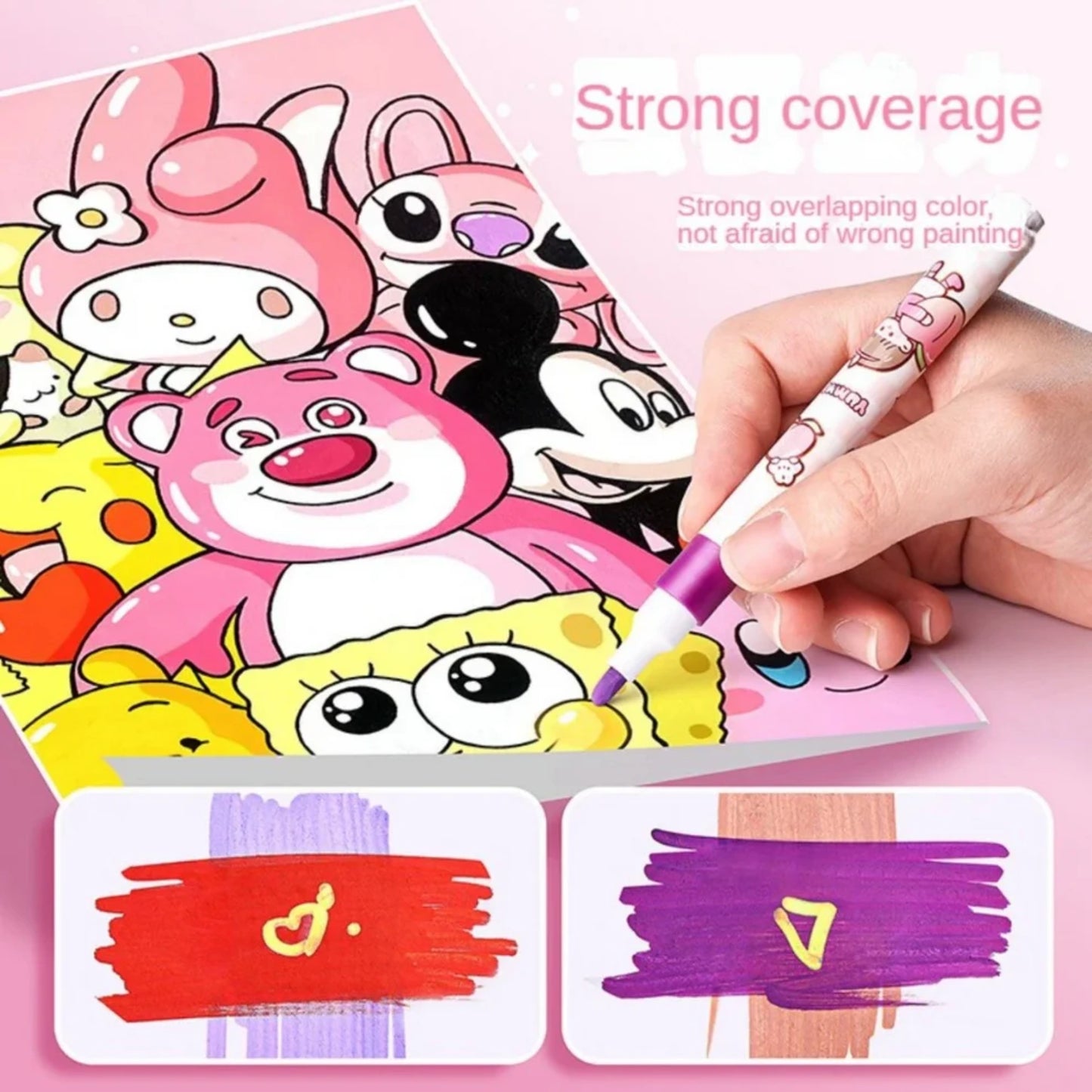 48 Super Coverage Washable Marker Pens