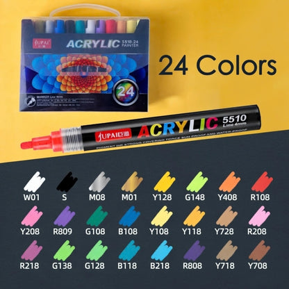 24 Colors Acrylic Paint Marker Set
