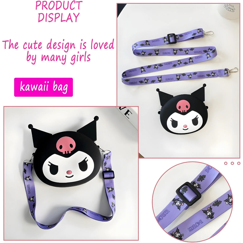 Kuromi Cartoon Silicon Bag