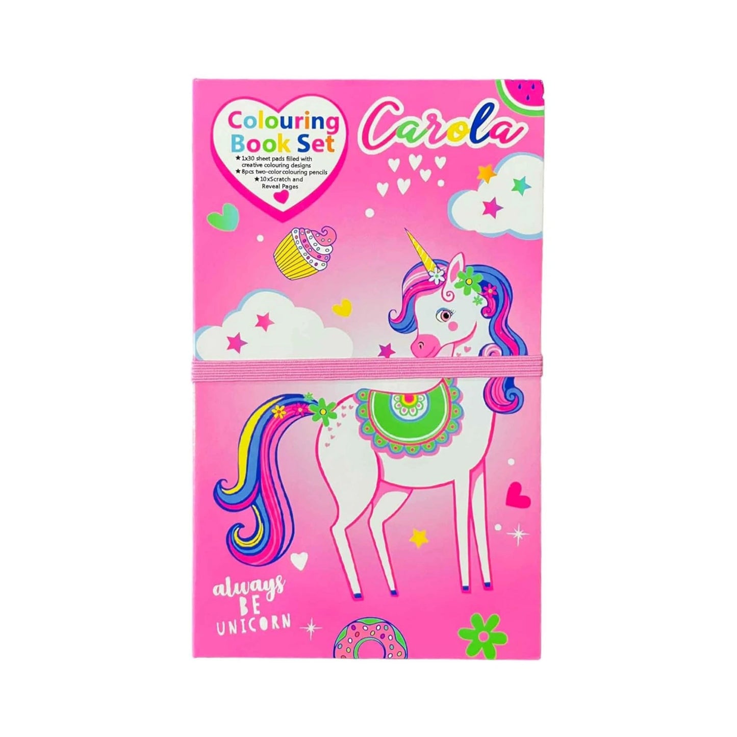 Colouring Book Set with Scratch Art