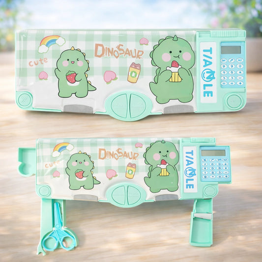 Dinosaur Calculator Pencil Box