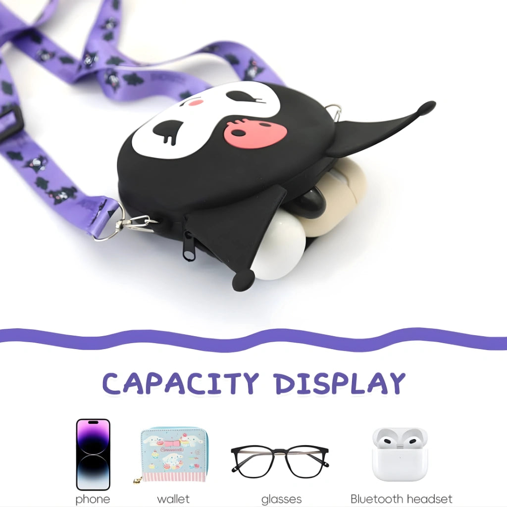 Kuromi Cartoon Silicon Bag