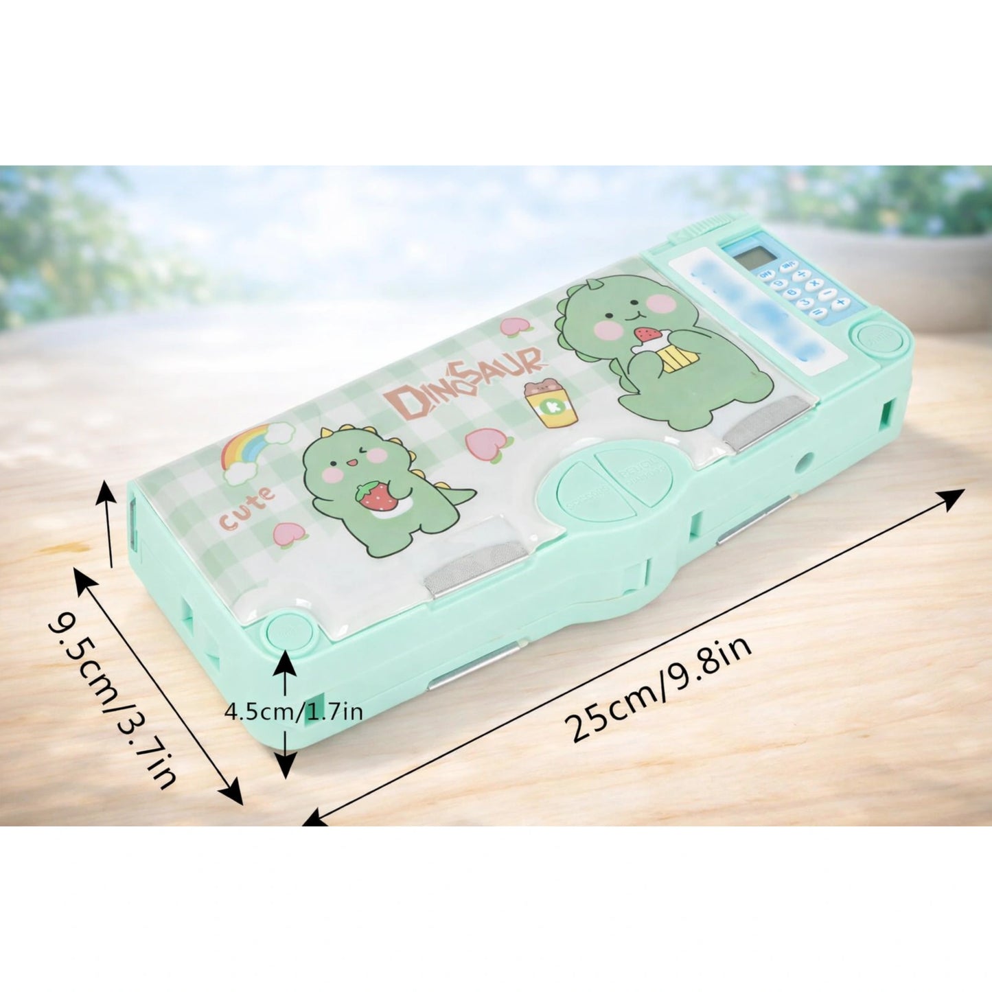 Dinosaur Calculator Pencil Box