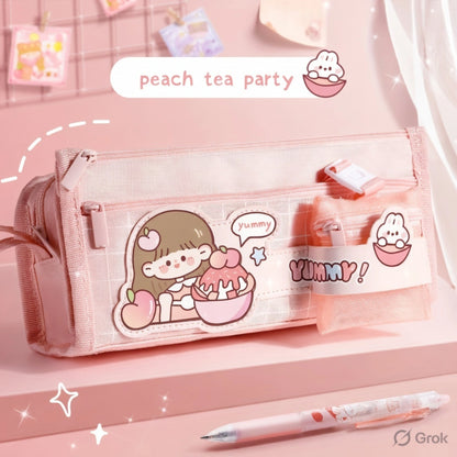 Cute Multi Pocket Pencil Case