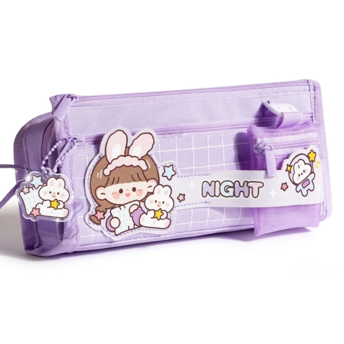 Cute Multi Pocket Pencil Case