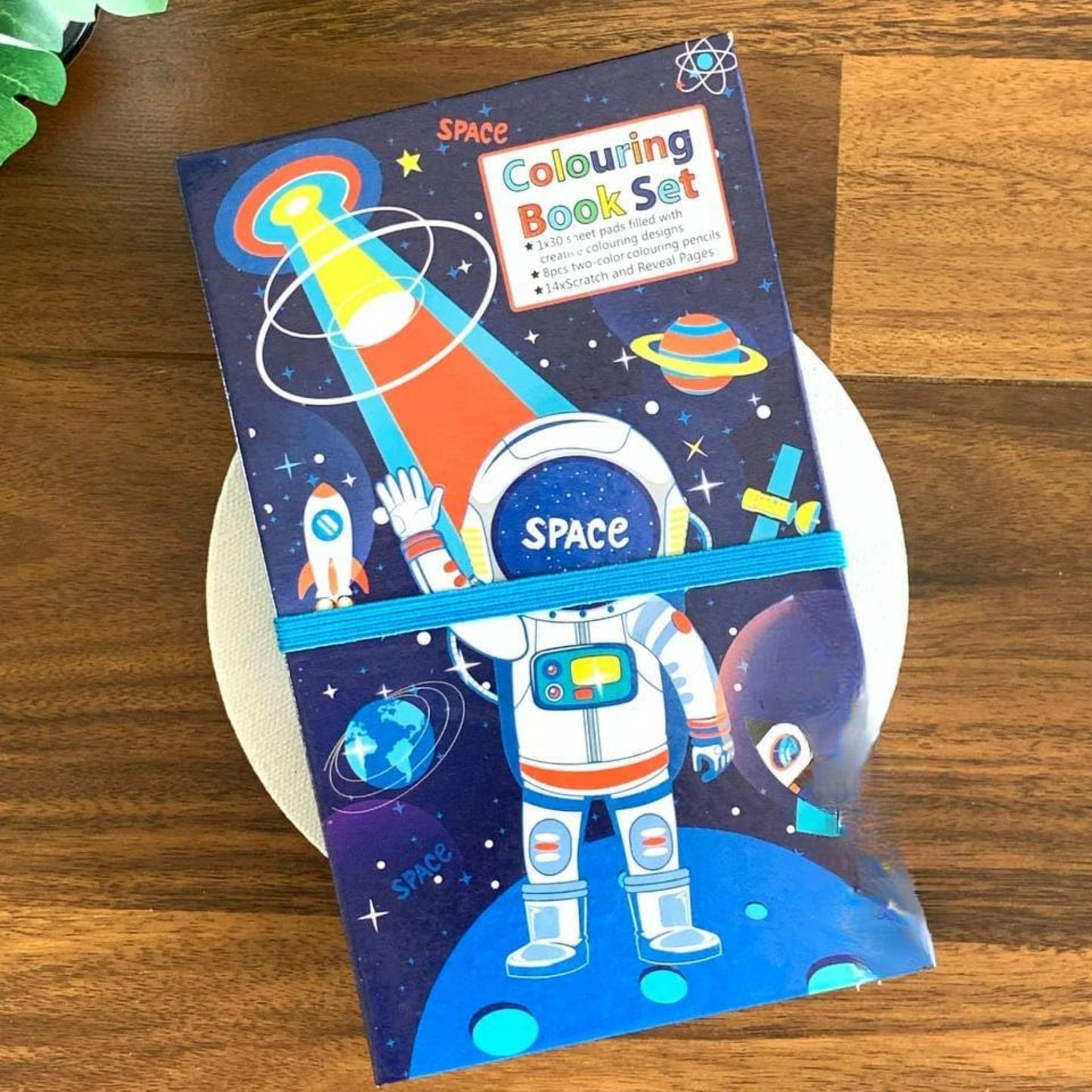 Colouring Book Set with Scratch Art