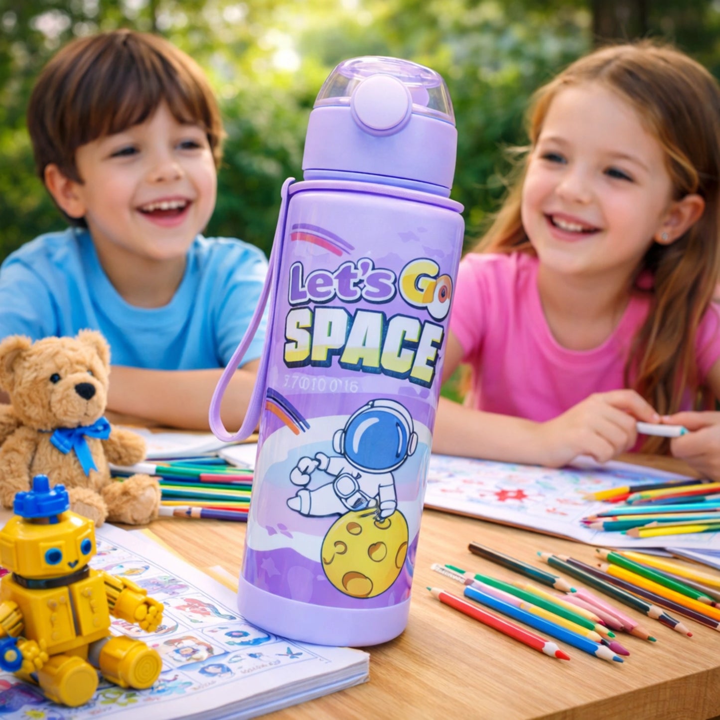 Kids Astronaut Water Bottle