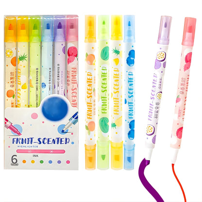 Fruit Scented Highlighter Pens Set