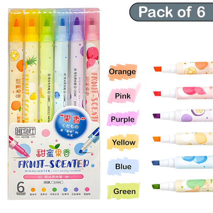Fruit Scented Highlighter Pens Set