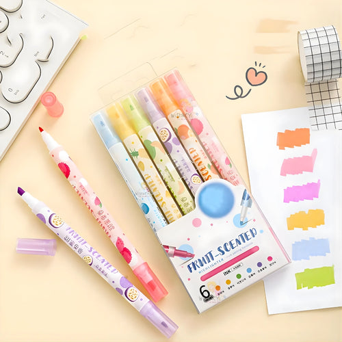 Fruit Scented Highlighter Pens Set