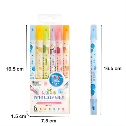 Fruit Scented Highlighter Pens Set