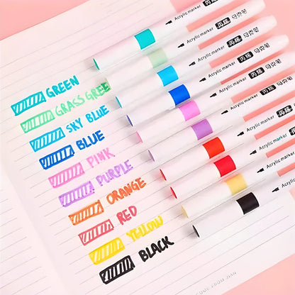 24 Colors Acrylic Marker Pen Set