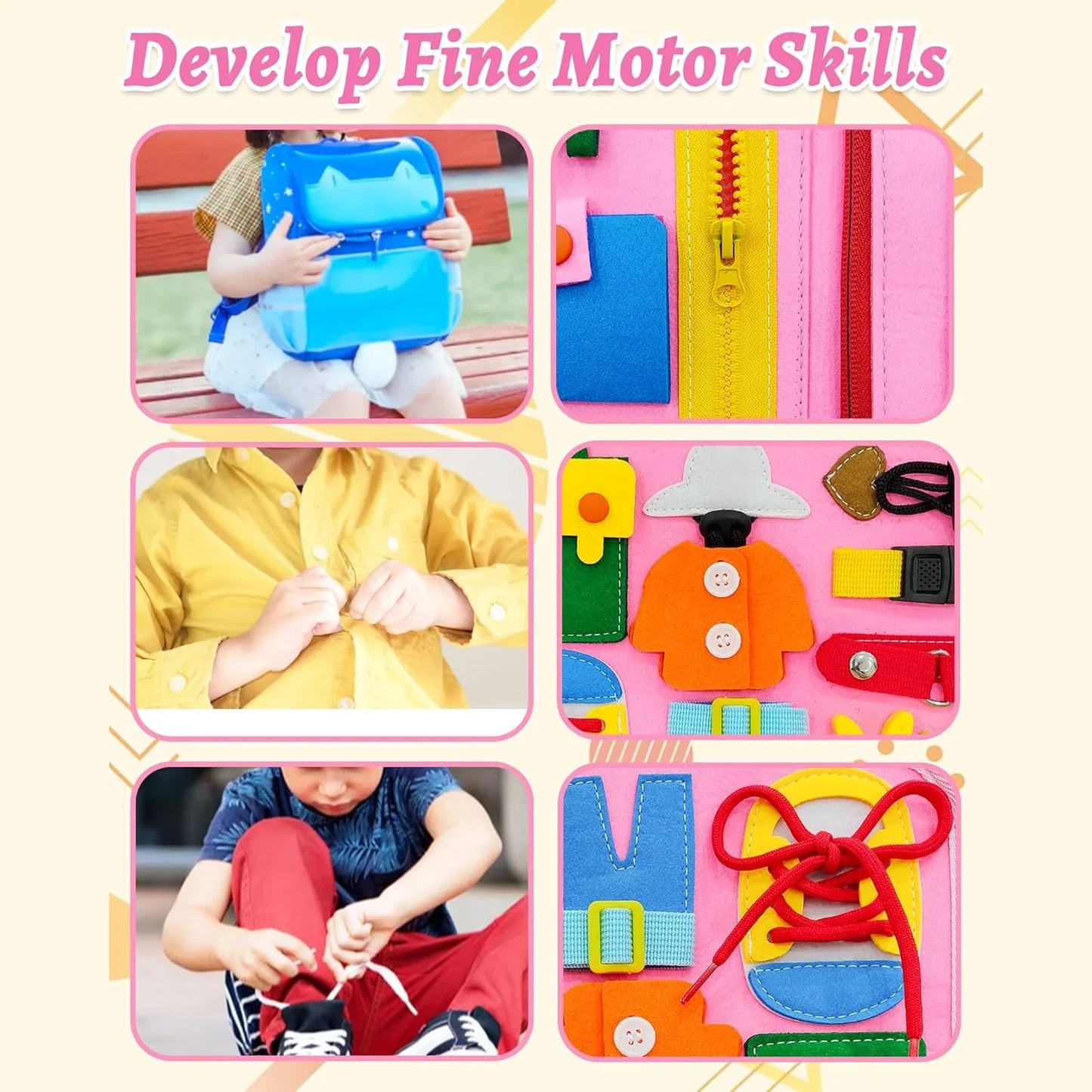 Busy Board Sensory Book