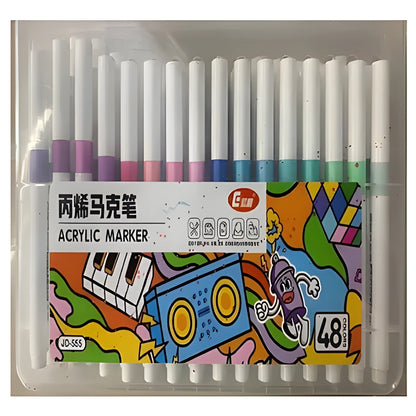 24 Colors Acrylic Marker Pen Set