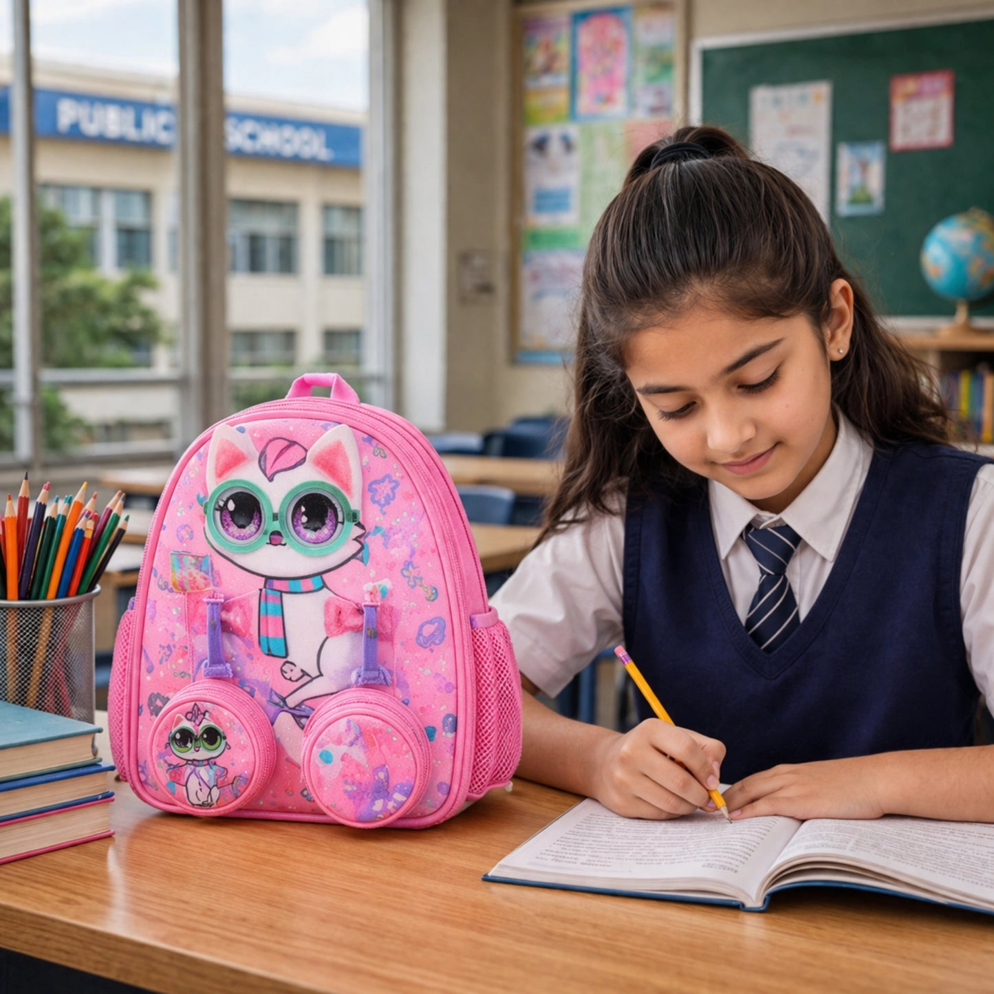 Cute Cartoon Kids School Backpack