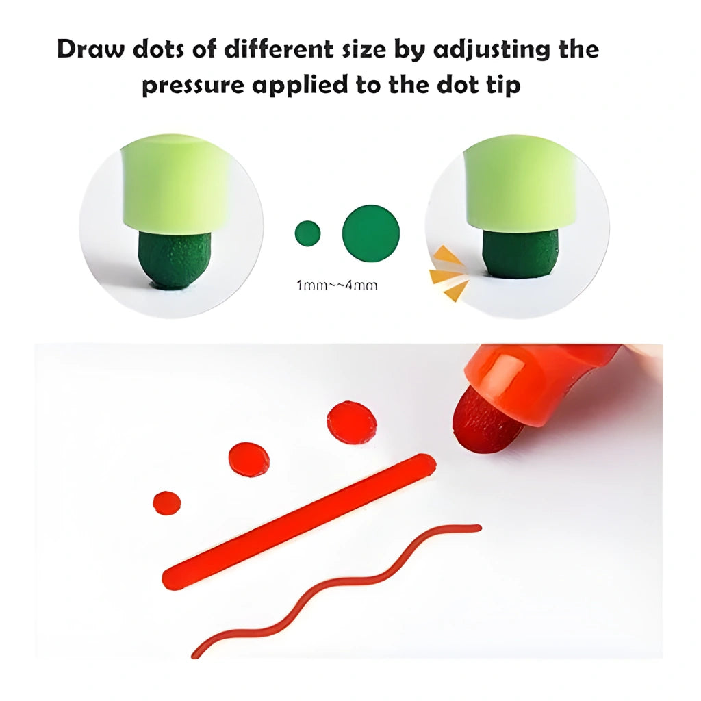 12 Colors Dot Marker Pen Set