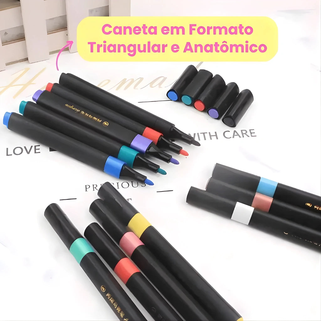 12 Colors Acrylic Marker Pen Set