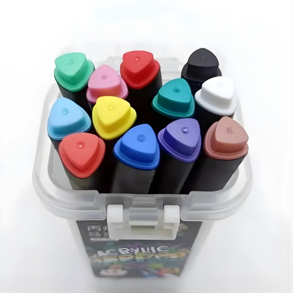 12 Colors Acrylic Marker Pen Set
