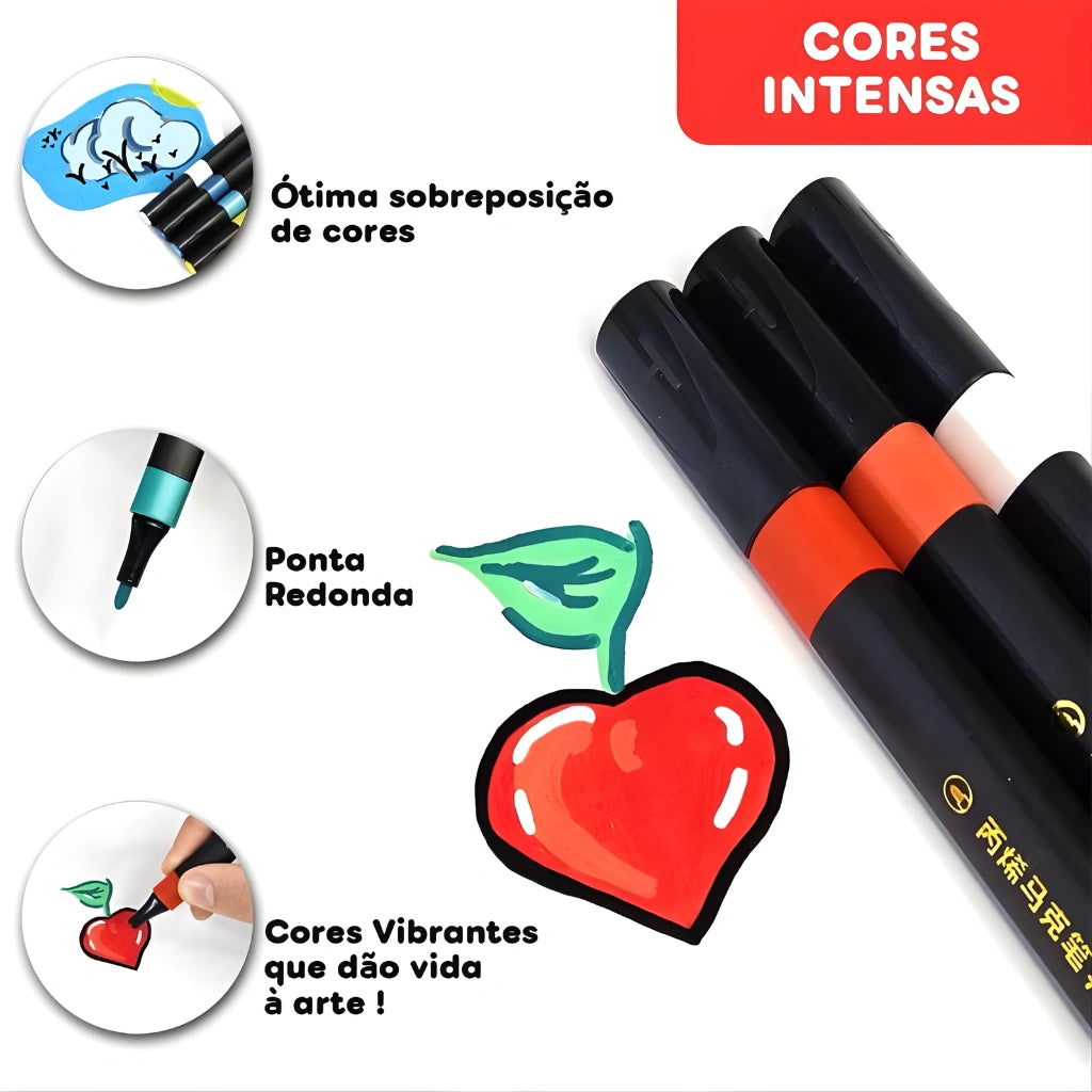 12 Colors Acrylic Marker Pen Set