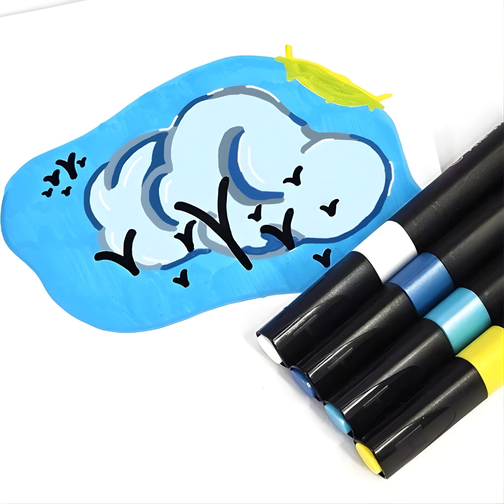 12 Colors Acrylic Marker Pen Set