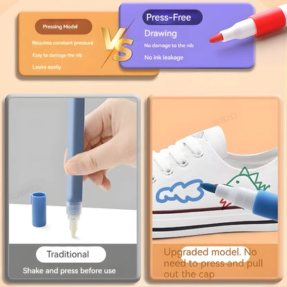 12 Colors Acrylic Marker Pen Set