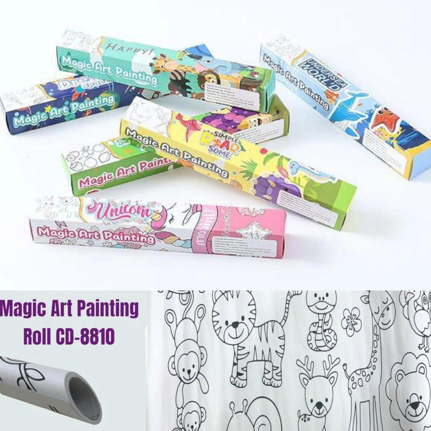 Magic Art Coloring Roll