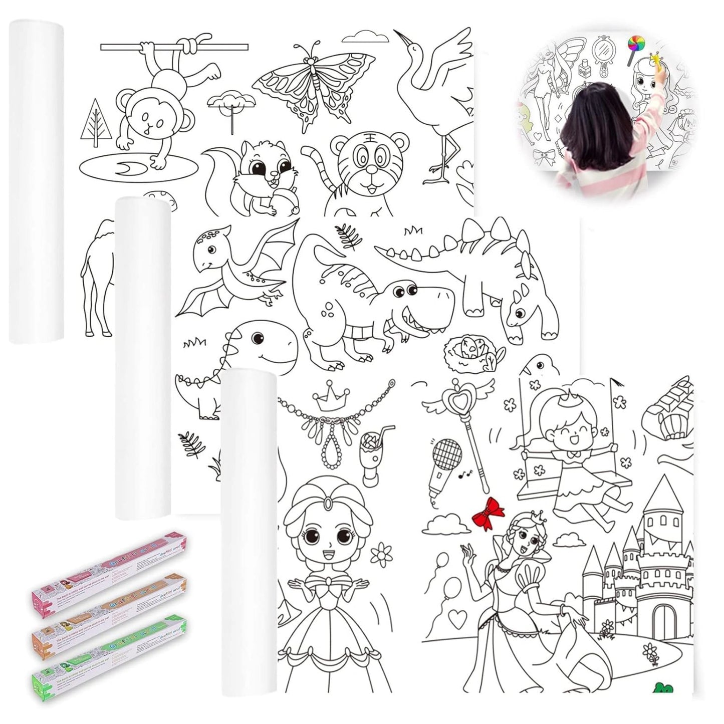 Magic Art Coloring Roll