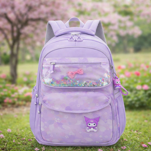 Cute Glitter Window School Backpack