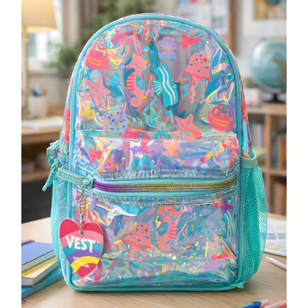 Holographic School Backpack