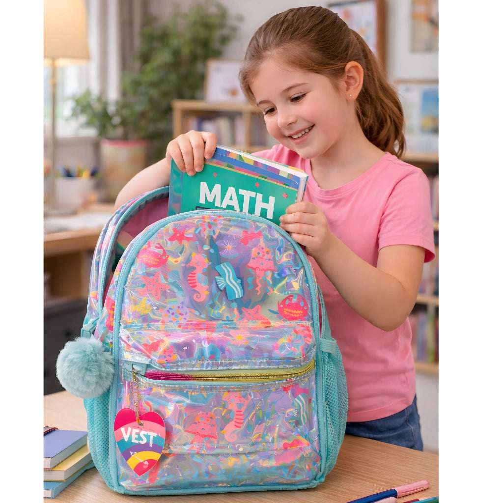 Holographic School Backpack
