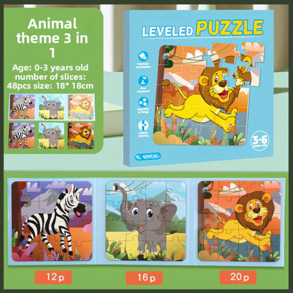 Leveled Puzzle Set (3-in-1)