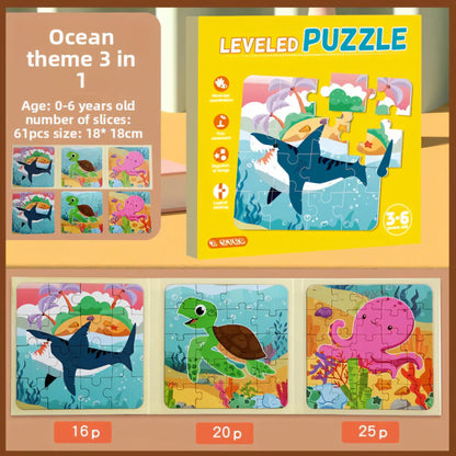 Leveled Puzzle Set (3-in-1)