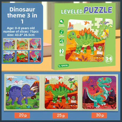 Leveled Puzzle Set (3-in-1)