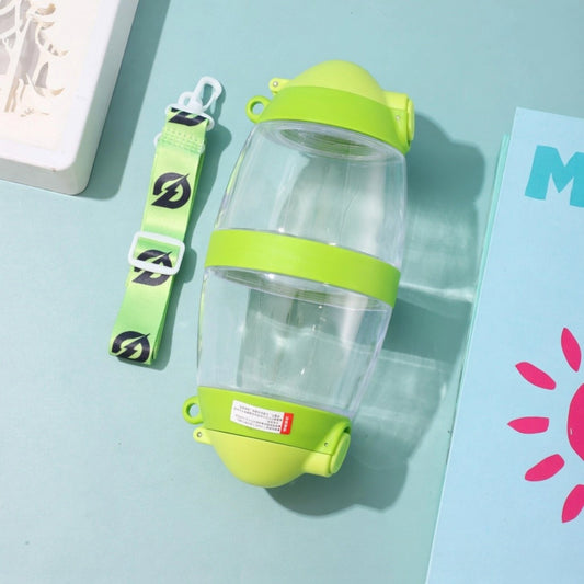 Cute Kids Water Bottle with Straw & Sling