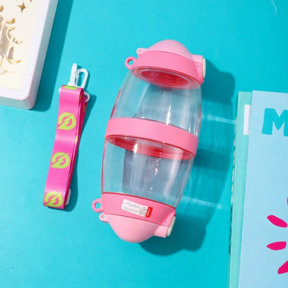 Cute Kids Water Bottle with Straw & Sling