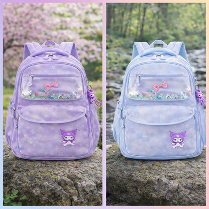 Cute Glitter Window School Backpack