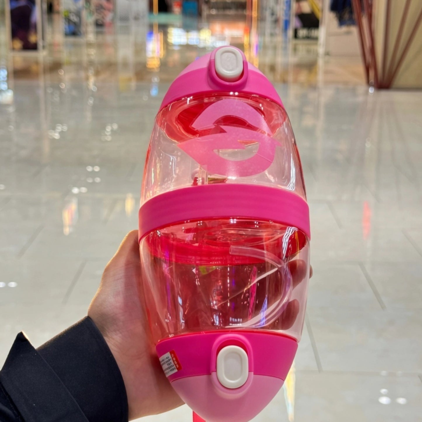 Cute Kids Water Bottle with Straw & Sling