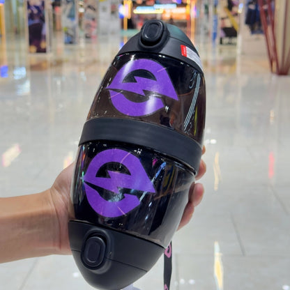 Cute Kids Water Bottle with Straw & Sling