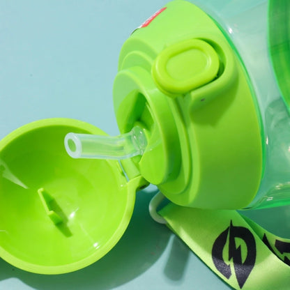 Cute Kids Water Bottle with Straw & Sling