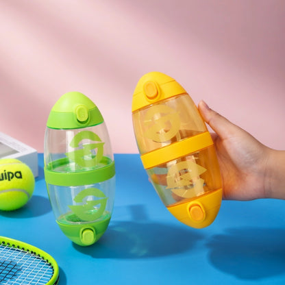 Cute Kids Water Bottle with Straw & Sling