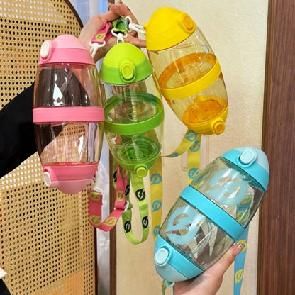 Cute Kids Water Bottle with Straw & Sling