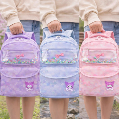 Cute Glitter Window School Backpack