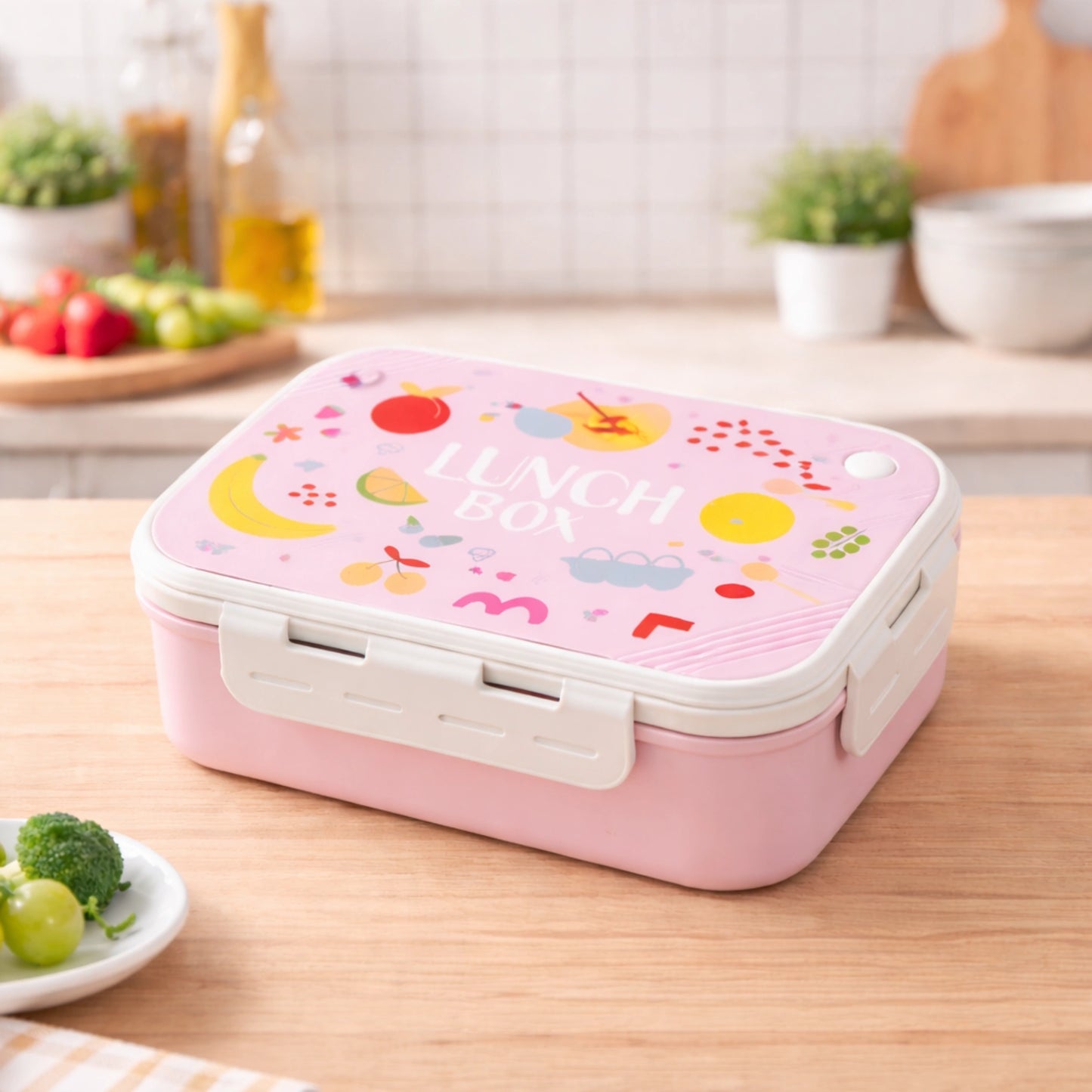 Stainless Steel Lunch Box with 3 Compartments