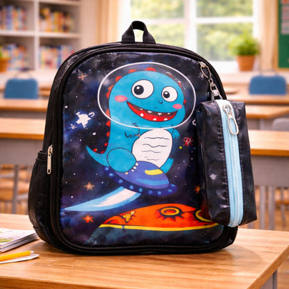 Cartoon School Backpack with Pencil Pouch